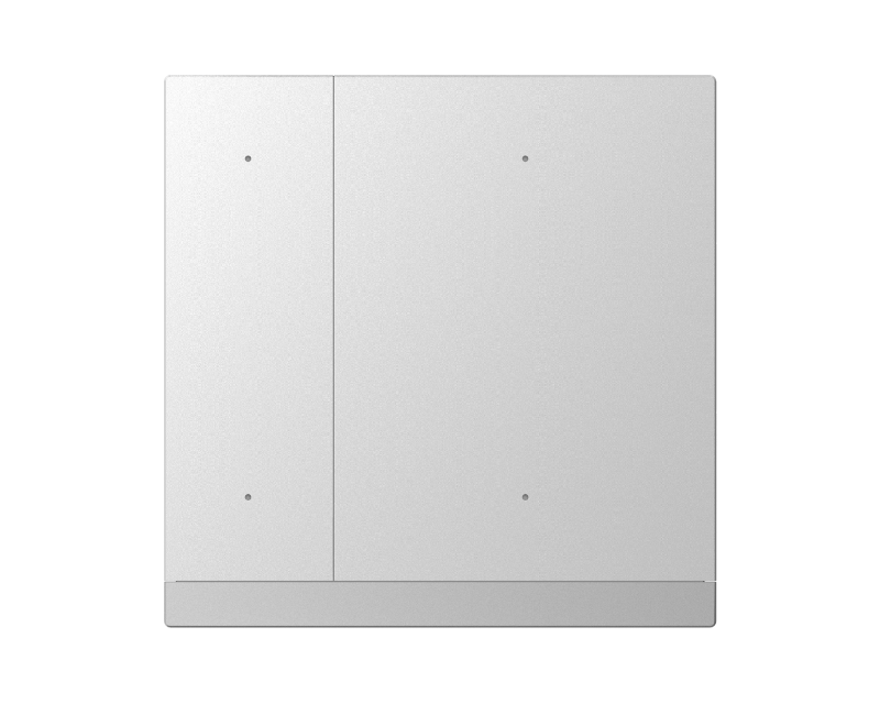 GVS KNX-Tastsensor WALTZ | 2-fach, Aluminium | silber