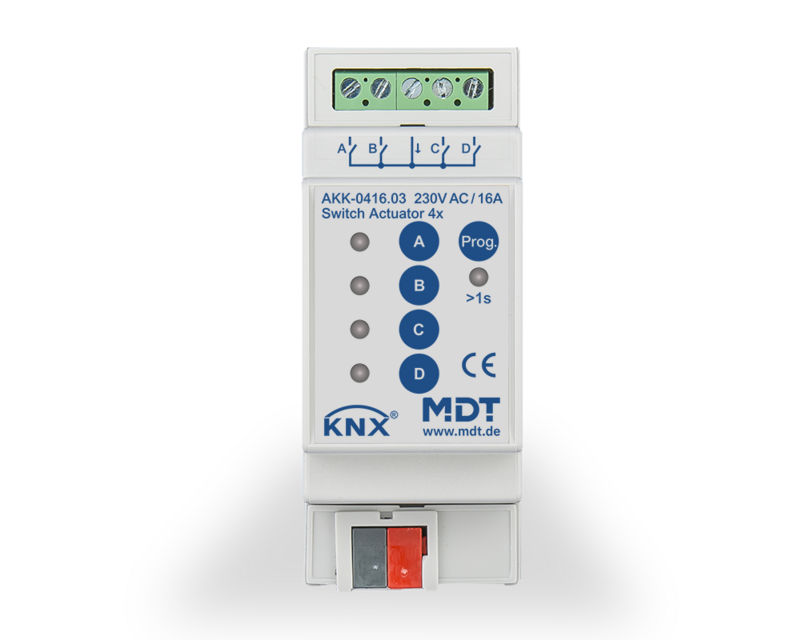MDT AKK-0416.03 KNX-Schaltaktor Kompakt | 4-fach