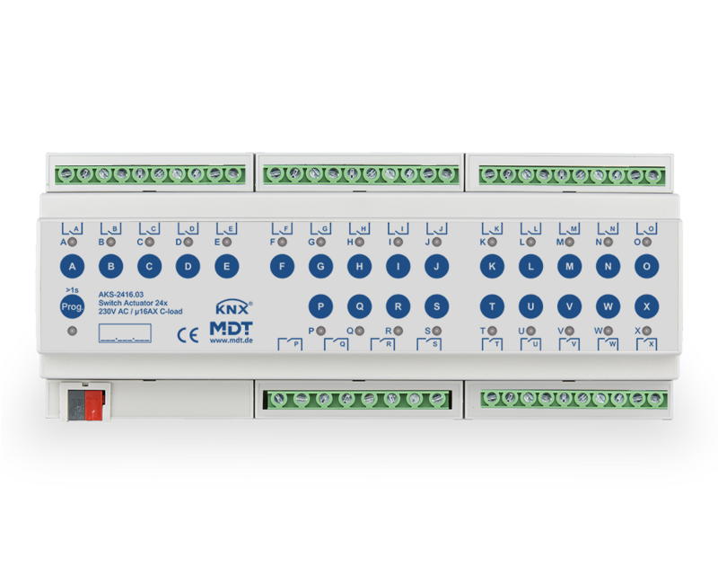 MDT AKS-2416.03 KNX-Schaltaktor Standard 16 A | 24-fach