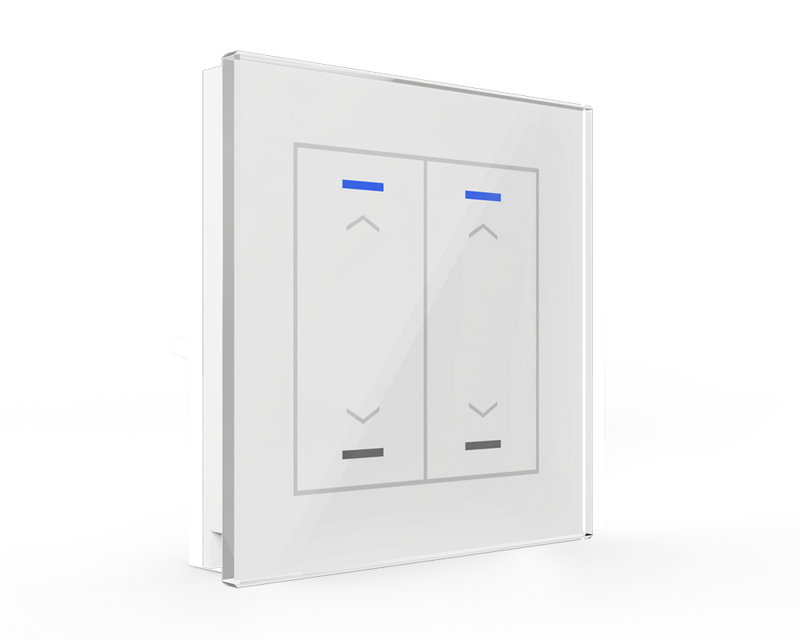 MDT BE-GTL20W.A1 KNX-Glastaster II Light | 2-fach, Pfeile, weiß